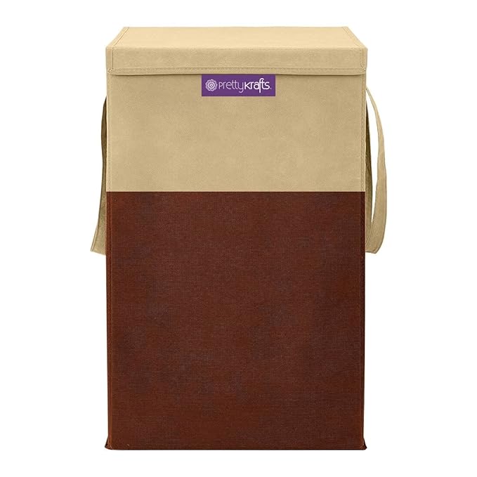 PrettyKrafts 75 L Non Woven Rectangular Foldable Large Laundry Bag