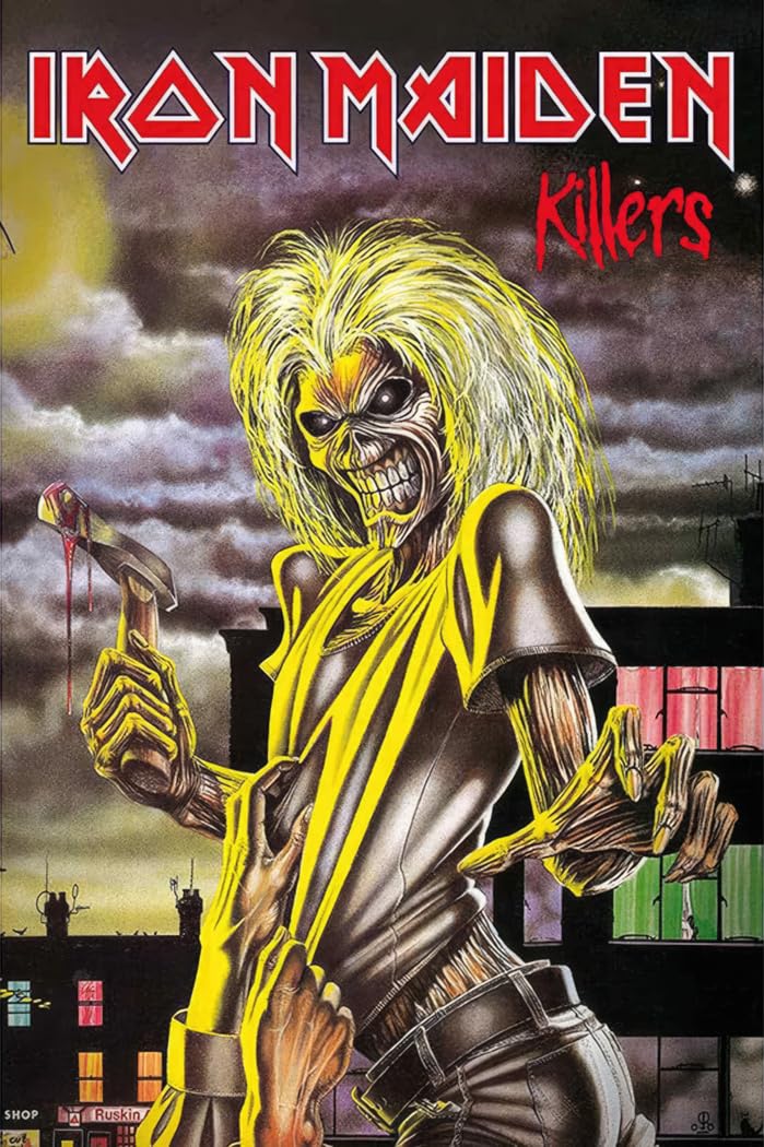 【希少品】初回プレス版 アイアンメイデン　 Killers キラーズ　ポスター付 Amazon.com: Iron Maiden - Music Poster (Killers - Album