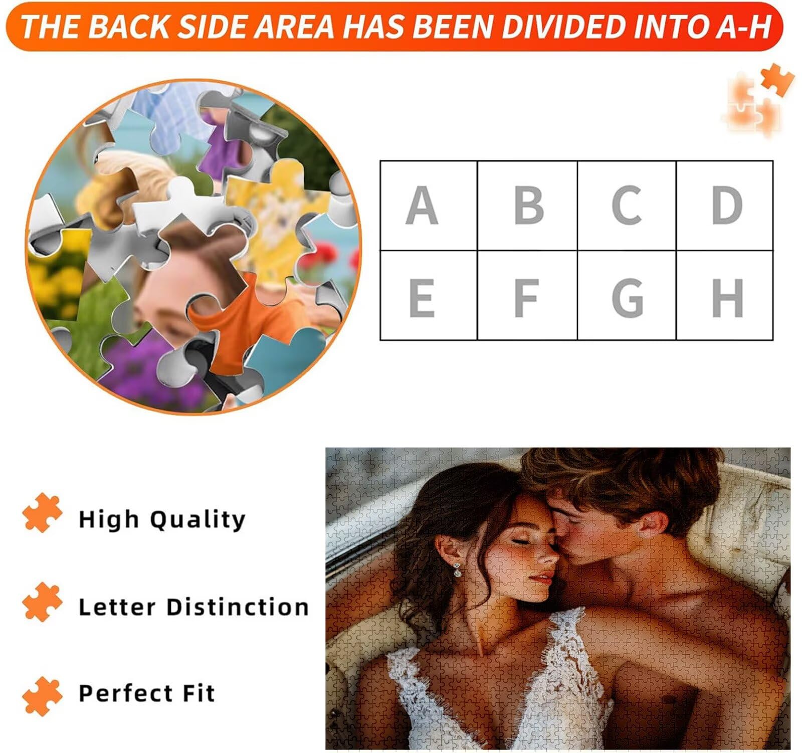 Puzzle Personalizzato con Foto e Testo 5000 Pezzi - Stampa in HD, W-4212