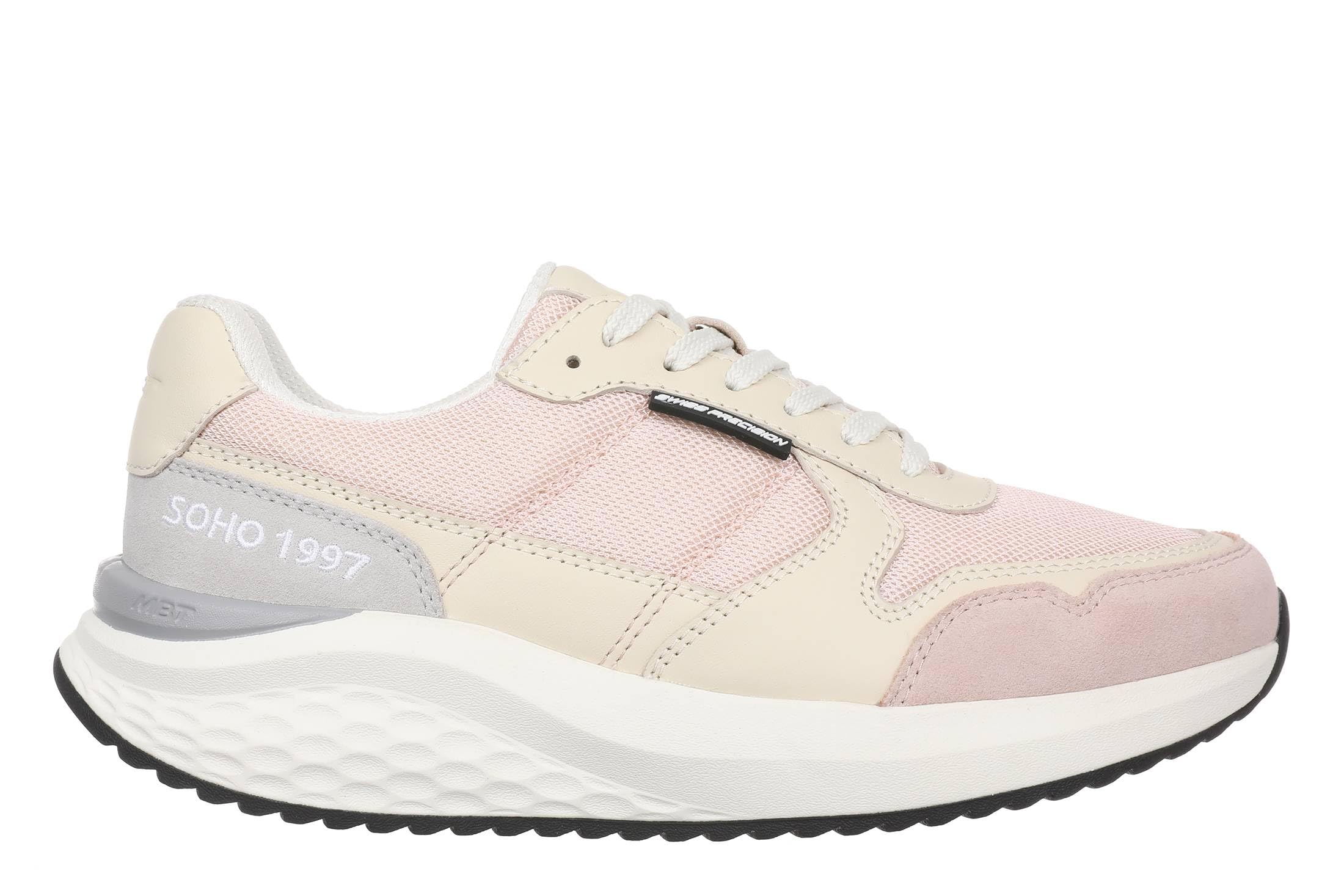 MBT Soho 1997 Zapatilla para Mujer Urbana. Suela Rocker Milano para Pisada Fluida, Estabilidad y Menor Impacto Articular. Plantilla Acolchada y Tejido Transpirable.