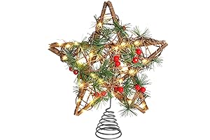 Enchanted Forest Tree Topper: Illuminate Your Holidays with Nature's Sparkle