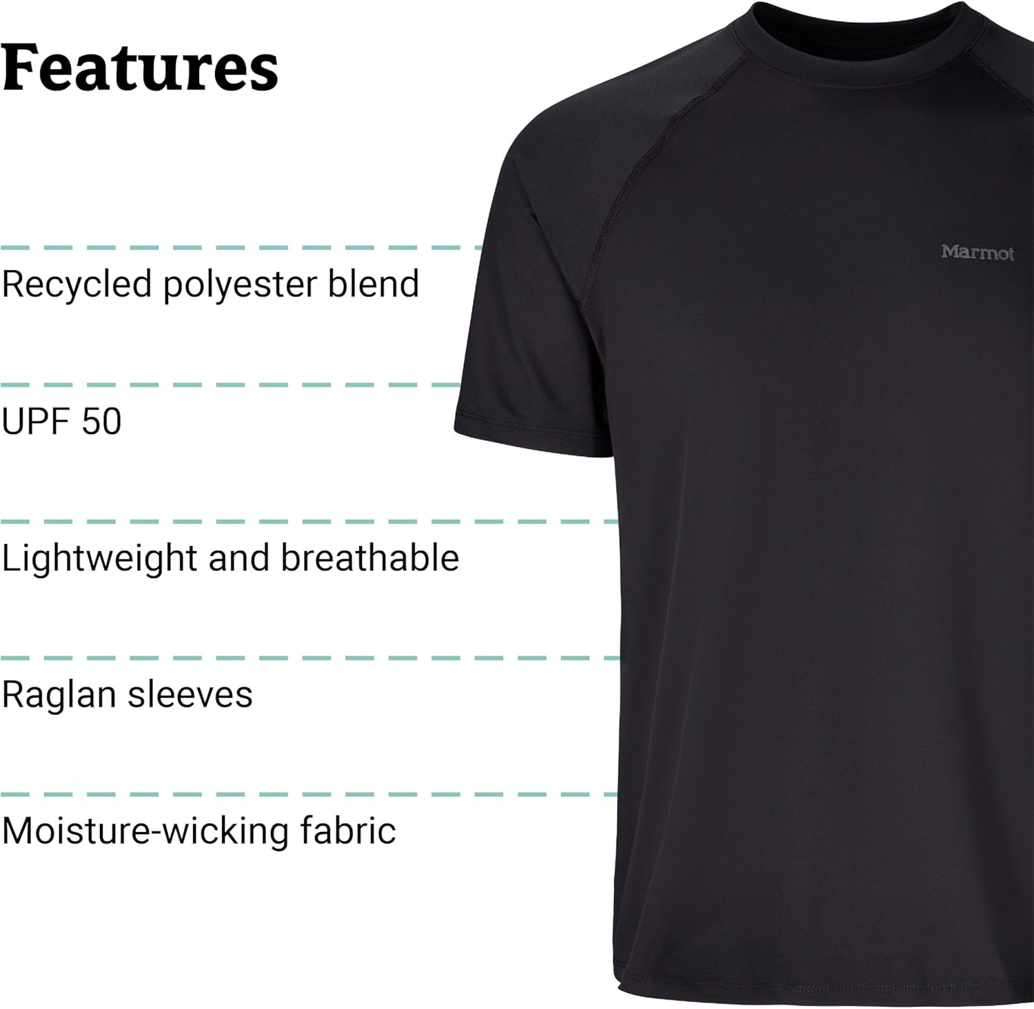 MARMOT Men's Windridge Moisture-Wicking, Eco-Friendly, Breathable, UPF Short Sleeve Shirt - Image 5