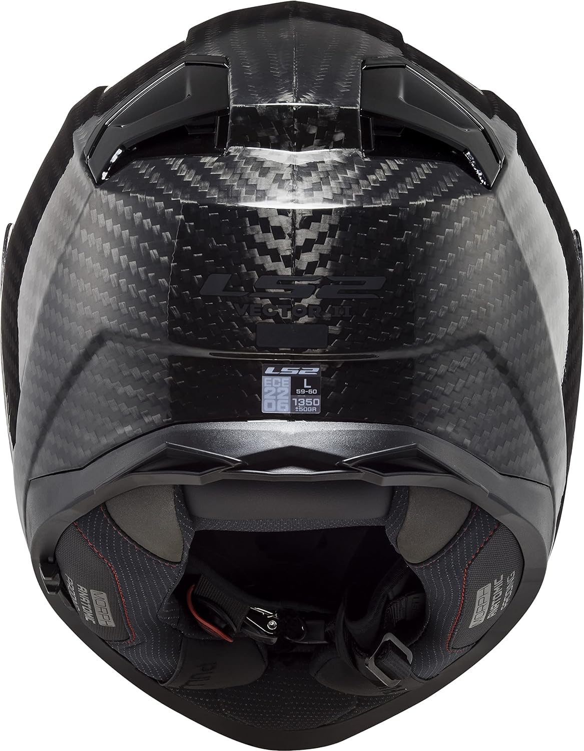 LS2, Casco Moto Integrale VECTOR II CARBON Gloss Carbon, S