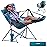 KingCamp Hammock Chair with Footrest, Swinging Portable Folding Camping Chairs for Adults MAX 400lbs Heavy Duty Foldable Oversized Rocker with Cup Holder Pillow for Outdoor Beach Patio Sport Lawn