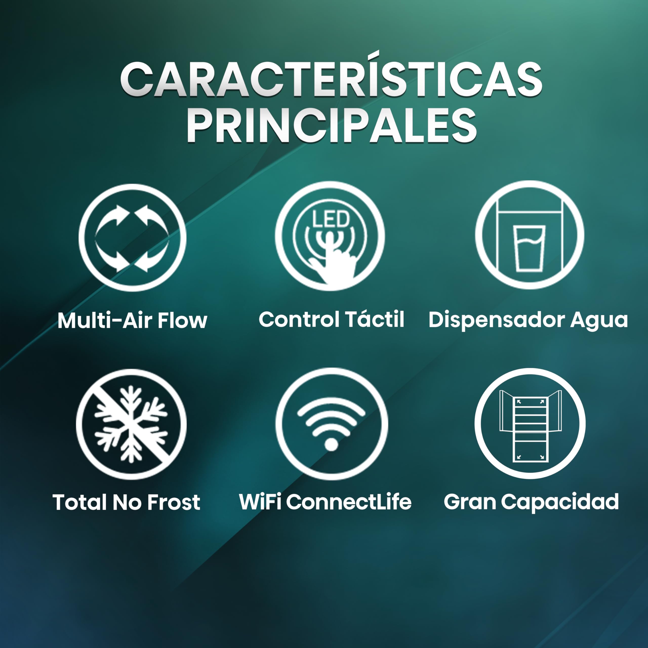 Hisense RF749N4SWSE - Frigorífico Americano,Conectividad Wifi No Frost, Inox Puerta Cajón Frances, Total No Frost, Capacidad Neta 579 L, 1.78 m,Silencioso