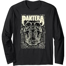 Official Pantera Revolution Skull Heavy Metal Band Long Sleeve T-Shirt