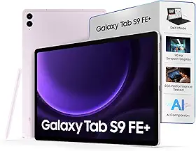 Samsung Tablet Android Galaxy Tab S9 FE+ 12.4 polegadas 8Gb de ram 128GB, bateria de longa duração, processador potente, câmera de 8MP, design leve e durável, armazenamento expansível. Acompanha S Pen