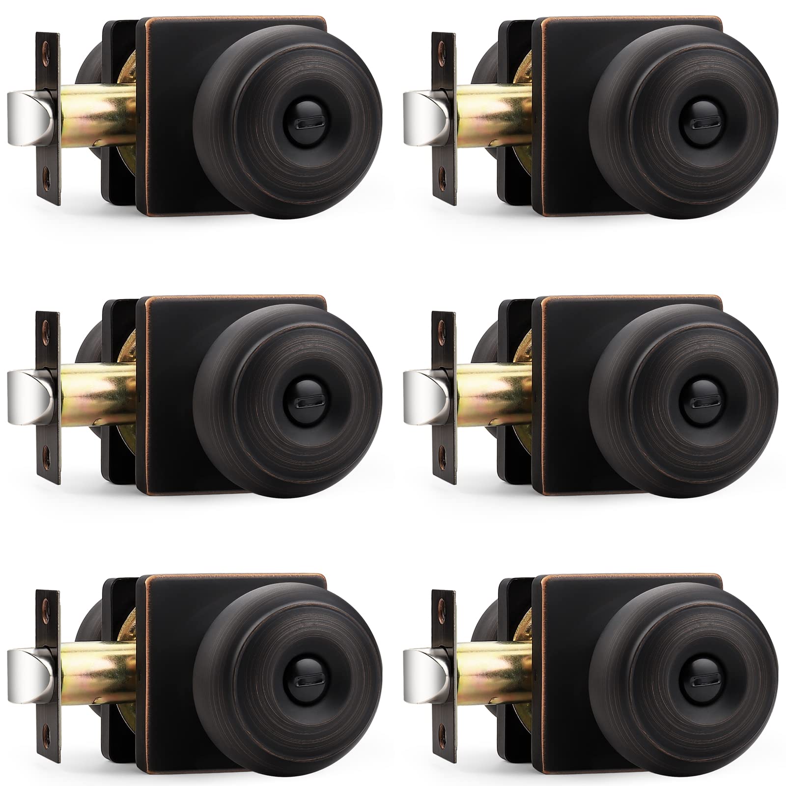 Probrico Brushed Nickel Door Knobs - Lockable & FREE SHIPPING -22 Probrico Brushed Nickel Door Knobs - Lockable & FREE SHIPPING -22