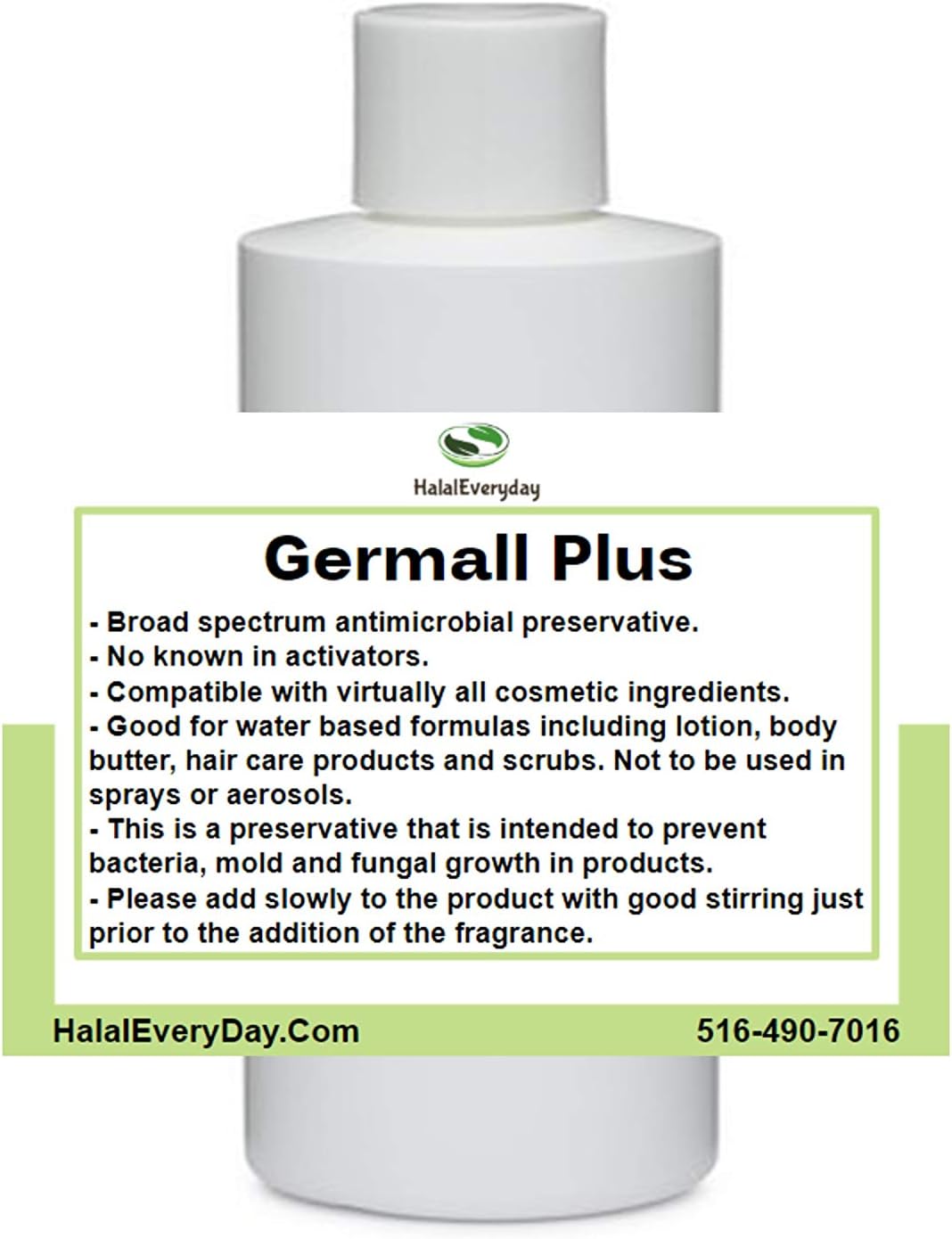 Kyabo Germall Plus- Natural Preservative - Clear Liquid - Excellent broad spectrum preservative - 4oz - Compatible with most cosmetic ingredients Good for water based formulas