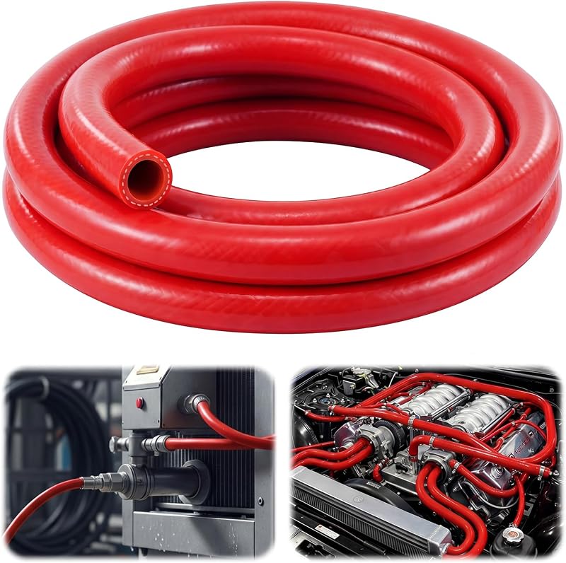 Mangueira de aquecimento em silicone Outus 19 mm x 27 mm, vermelha – 1 unidade com 1,52 m