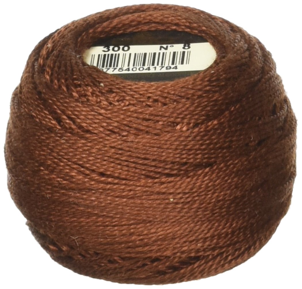 DMC Pearl Cotton Ball Size 8 87yd-Very Dark Mahogany
