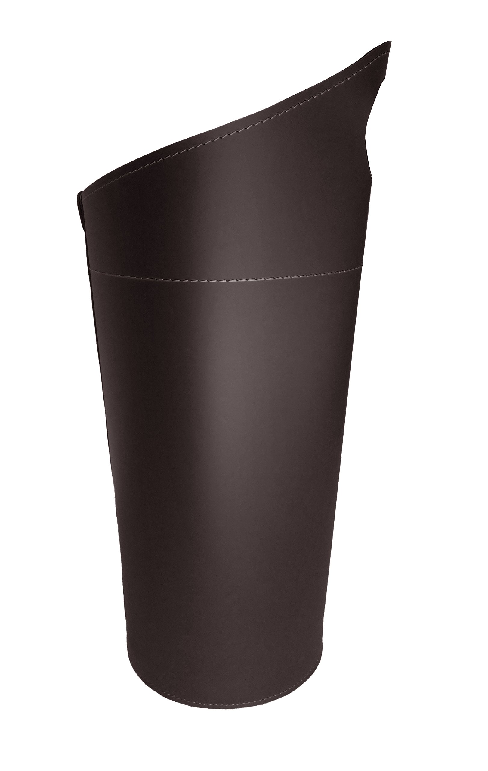 LIMAC Design NILAR, Set Ferri da Camino con Manico in Cuoio, Borsa Porta-Ferri Moderno in cuoio, Attrezzi da Caminetto, Sacca portaferri, Prodotto in Italia. Marrone Scuro