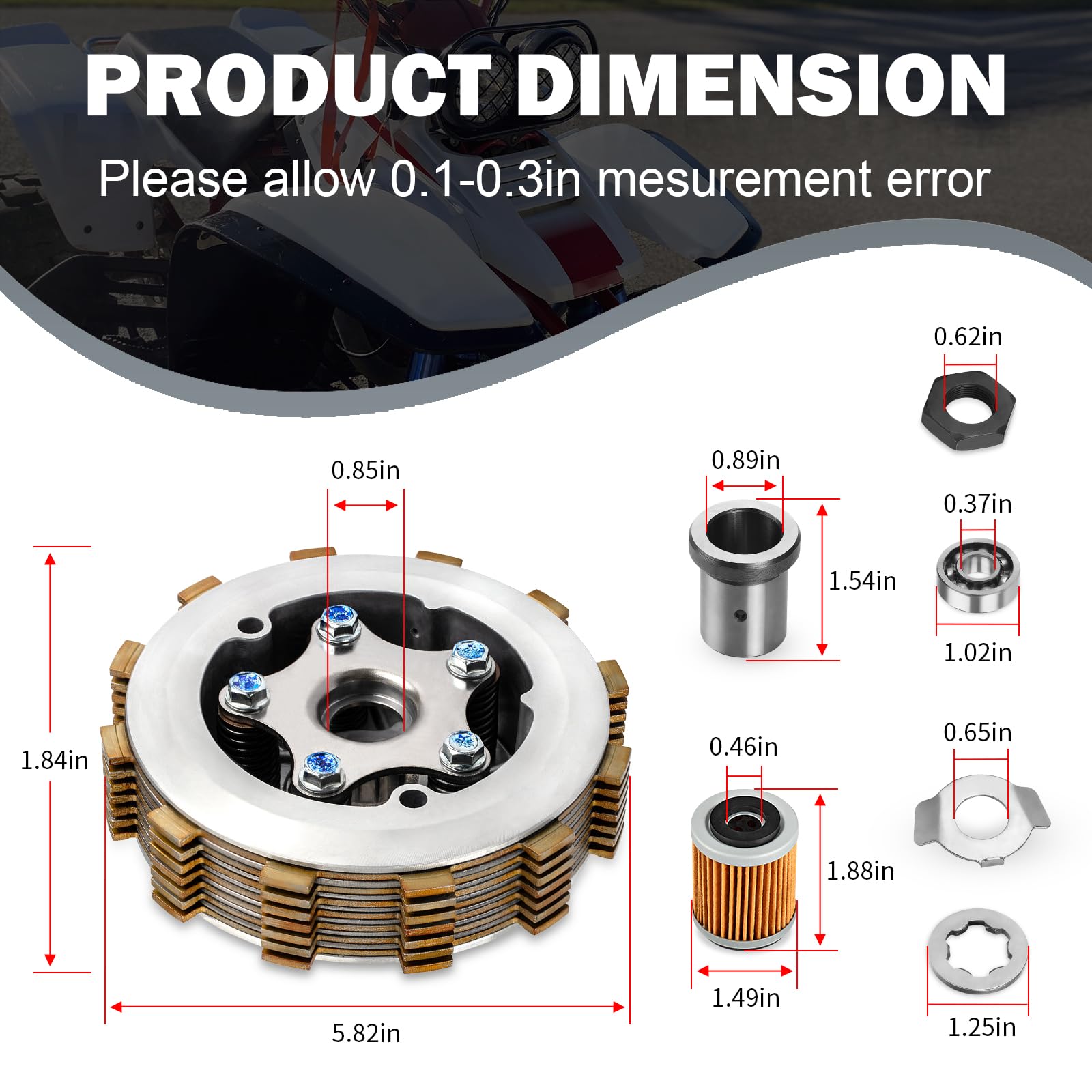 Cluch Raptors 350 Clutch Raptor 350 Plastics Clutch Assembly Kit Heavy Duty For ...