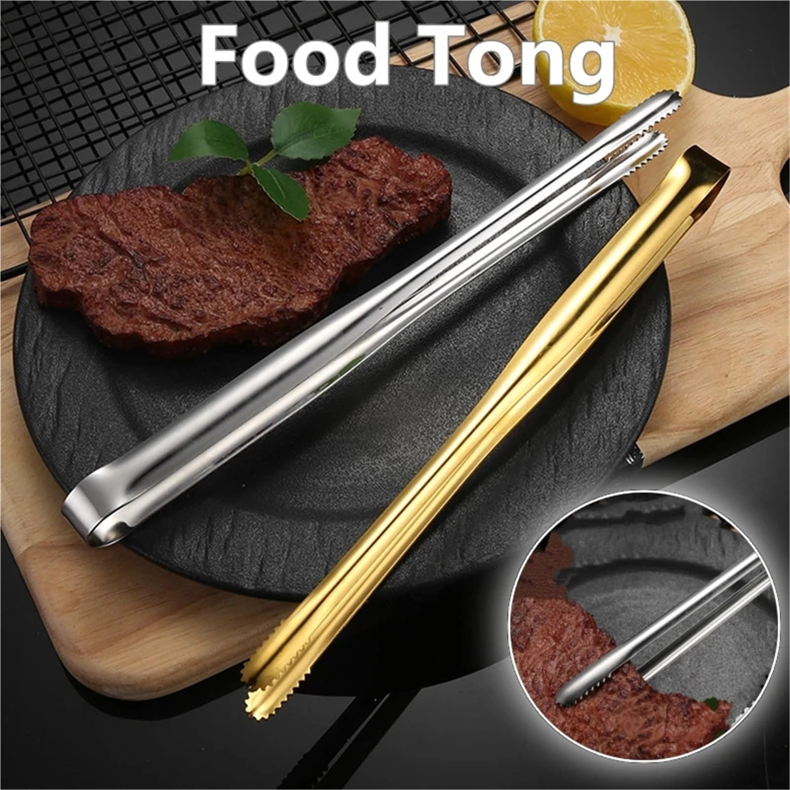 Pinze Da Cucina 3 unids/set pinzas for alimentos barbacoa portátil de acero inoxidable cocina filete ensalada pinza for servir Buffet Clip cocinar pinzas for barbacoa Gadgets for el hogar Para Cocina