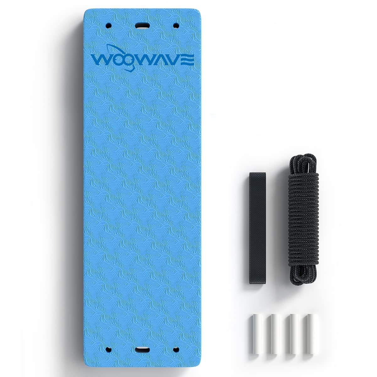 WOOWAVE Flat Fender Prevent Scratches for Yacht Motorboat Boat Bumper, 3 Layer EVA Boat Fender with Rope (36inch, Blue)