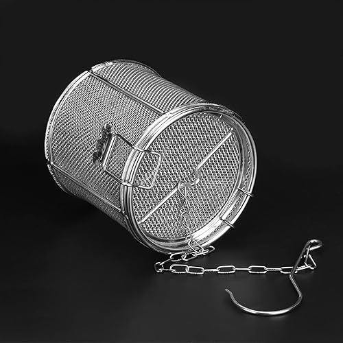 Miniatura 8 de Colador de bolas de té de acero inoxidable, condimentos de sopa, cesta de separación, filtro de especias, condimentos separación (2)