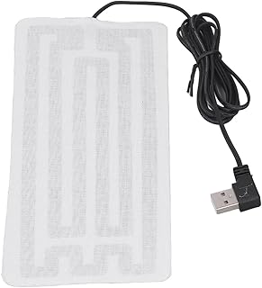 USB Heating Pad, Portable Size 7.5x3.5in Fatigue Relief USB Heating Film Machine Washable Safe Durable Carbon Fibre for Waist