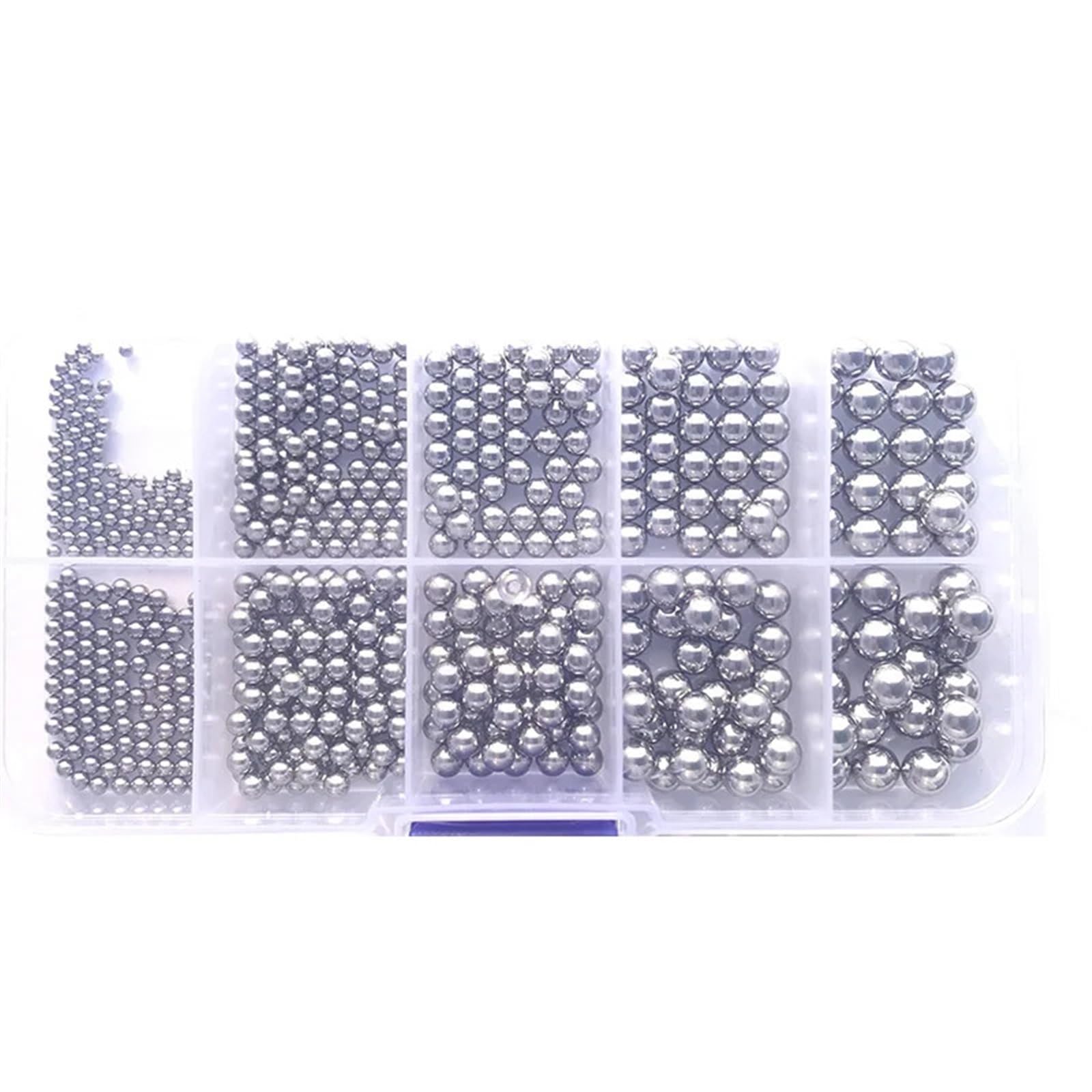 Set Da 750 Sfere In Acciaio Inox Diametro 4 Mm – Cuscinetti A Sfera Per Bicicletta, Durezza 61-66 HRC, Colore Argento