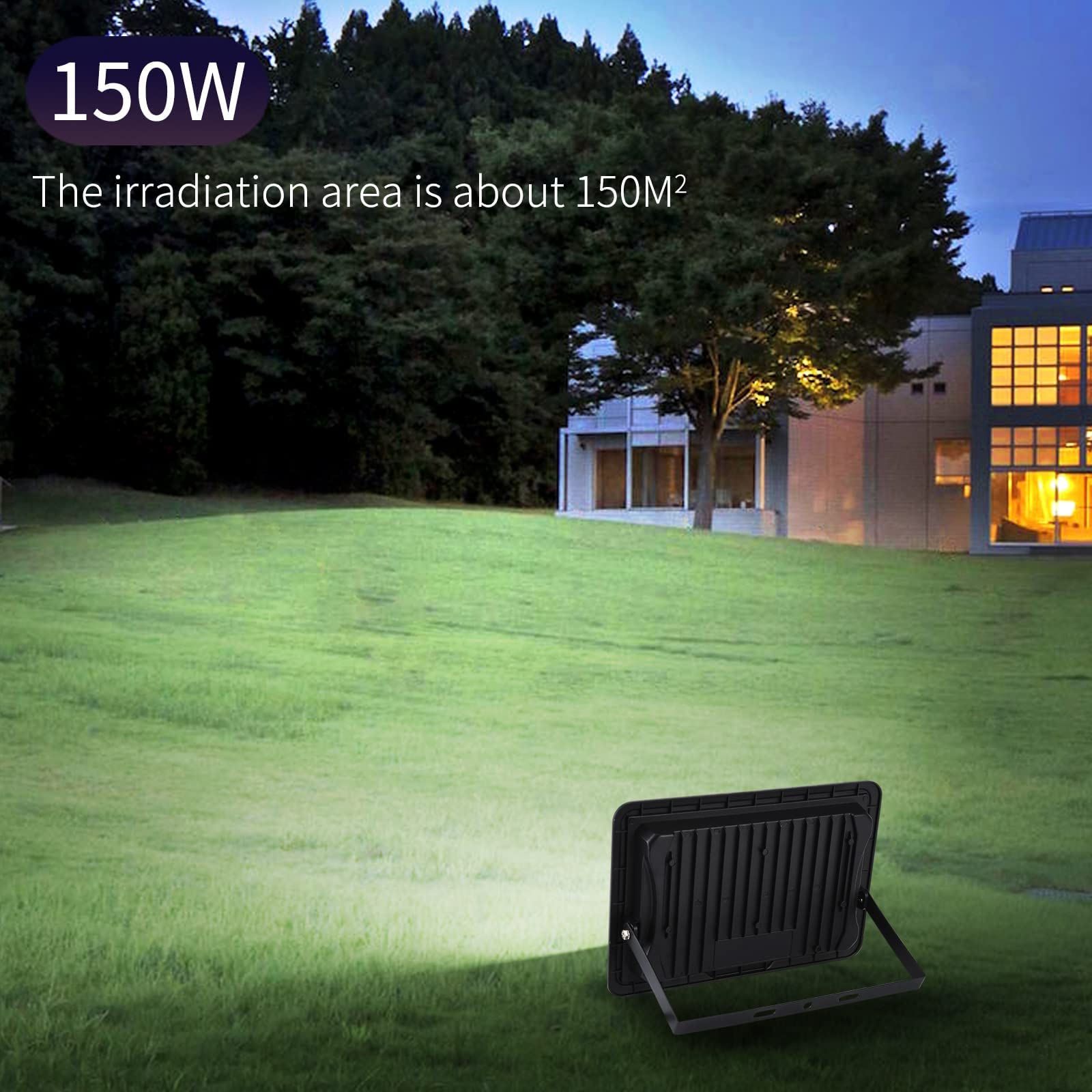 LED Strahler Außen 150W: 15000LM 3000K IP66 Flutlichtstrahler Außenleuchte | Led Scheinwerfer Energiesparend Flutlicht Für Sportplätze,Garagenhöfe,Gärten