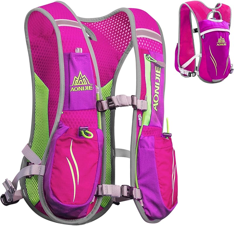 Running Vest Hydration Pack Backpack for Men & Women, Lightweight Trail Marathon Run Race Vest for Cycling Jogging
