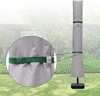 Sekey Napernyő Védőhuzat 350cm/200x300cm Szellőzőlyukakkal Vízálló Szürke 5