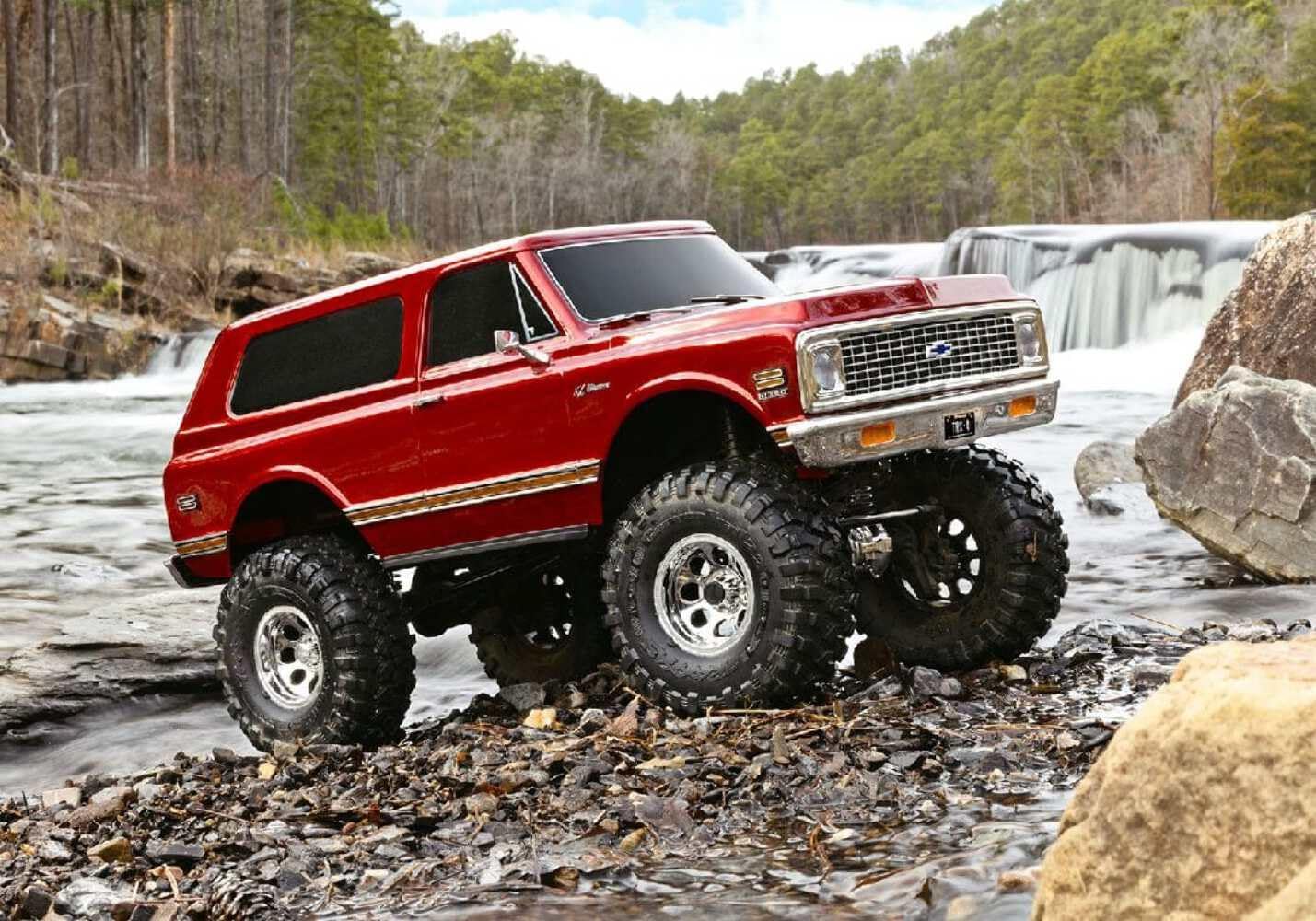 Traxxas 92086-4 - TRX-4 1972 Chevy K5 Blazer High Trail 1/10 4WD Crawler, Red