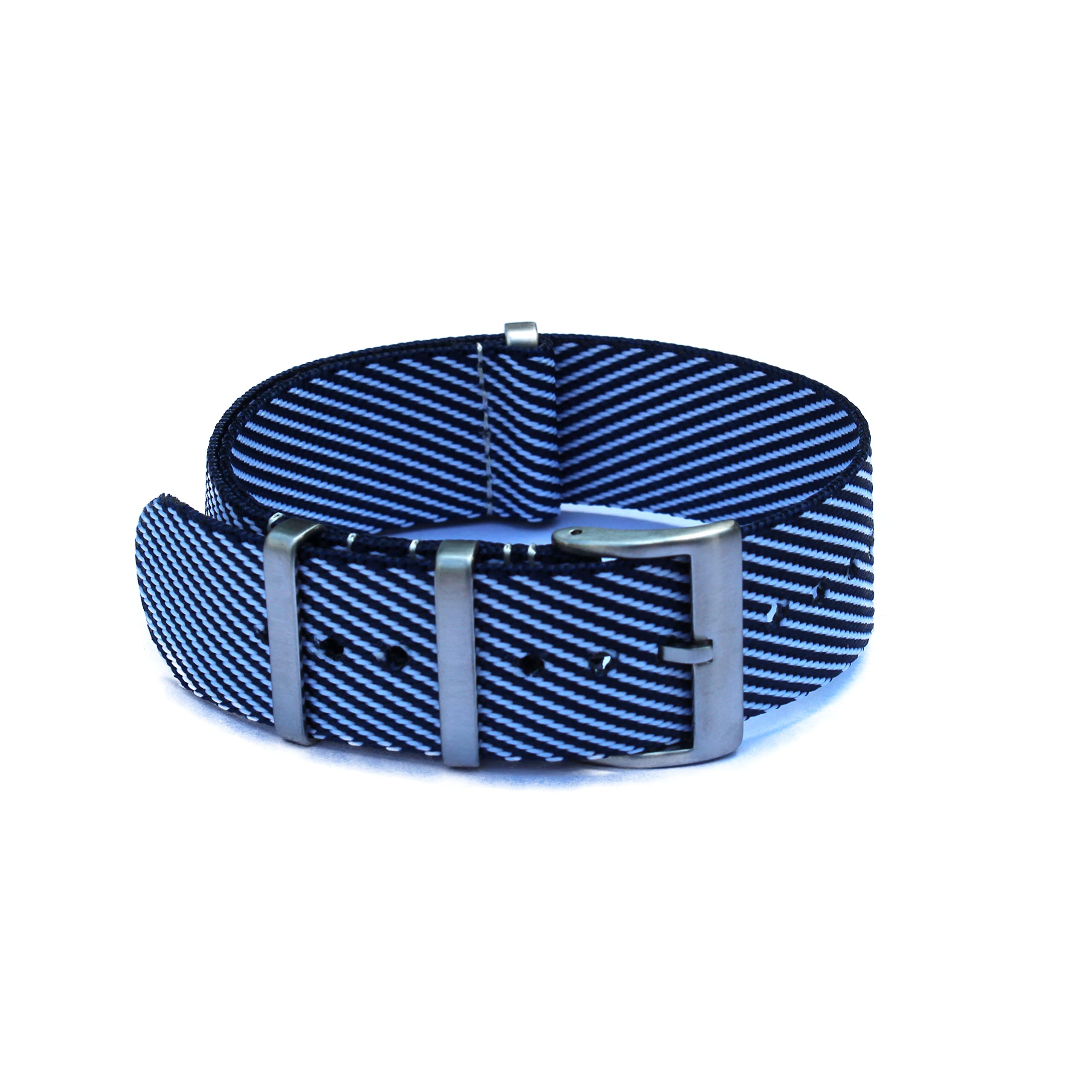 WAMD Tudor Style Fabric NATO Watch Strap (Blue and White, 22 mm) (B0BC5SZ9WZ) Amazon Price History, Amazon Price Tracker