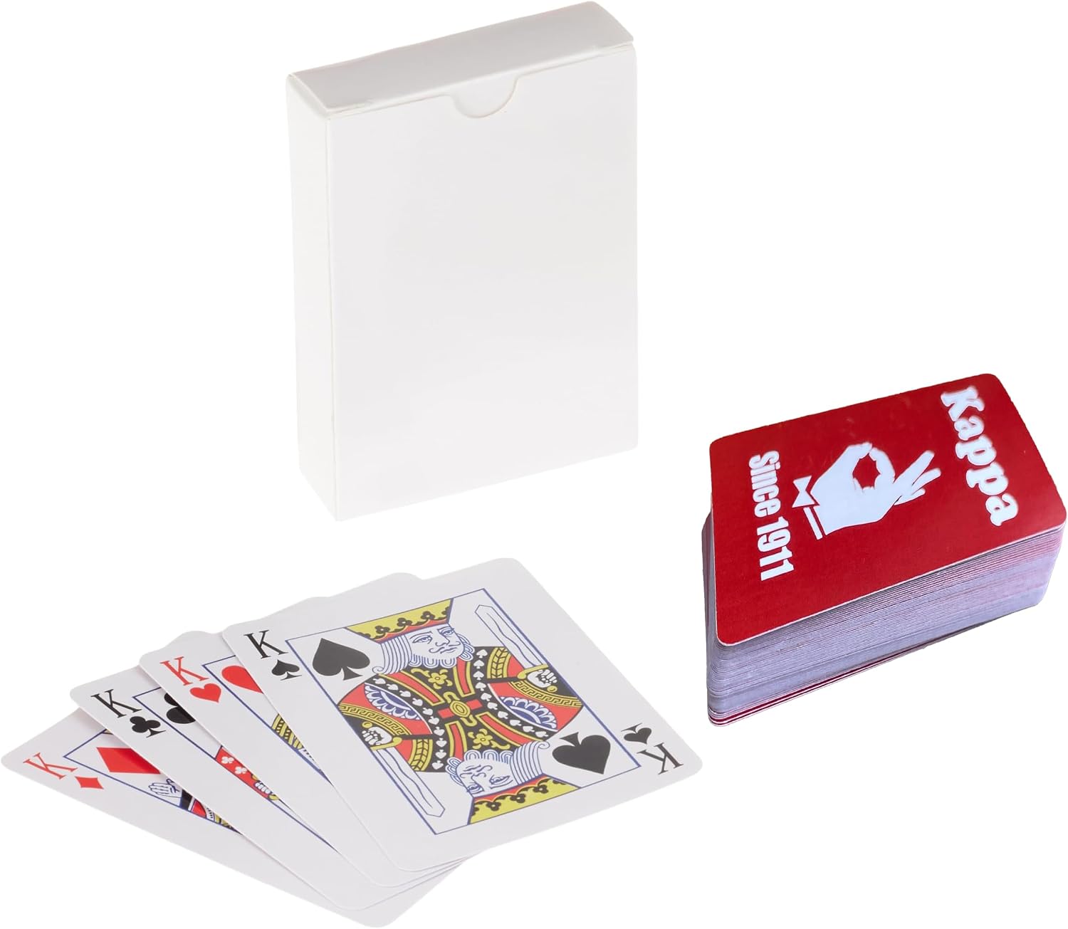 Kappa Fraternity Gift Playing Cards for Games, Party, Decorations- Standard Size (Kappa-1Deck)
