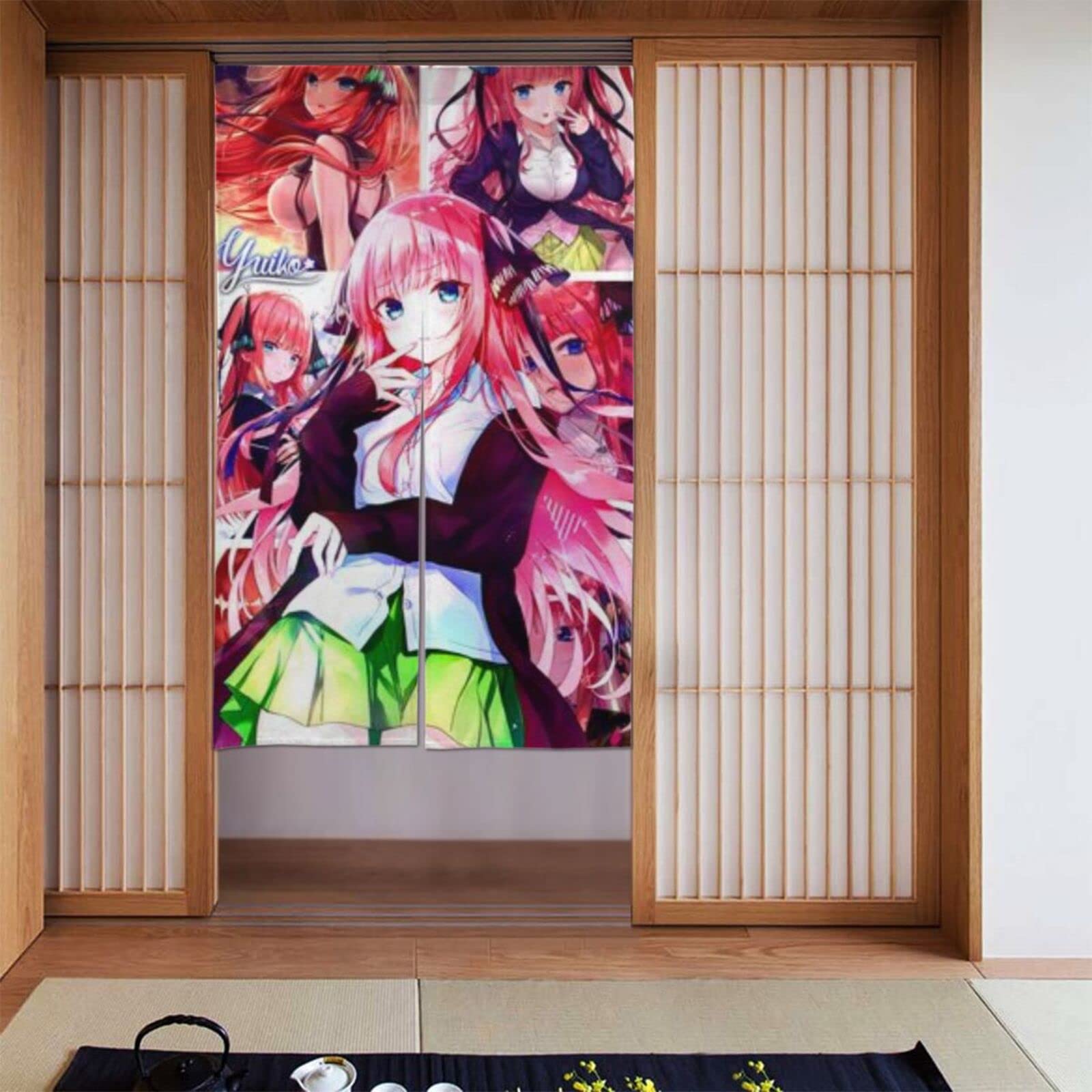 Amazon｜のれん 五等分の花嫁 暖簾 目隠し カーテン ロング間仕切り