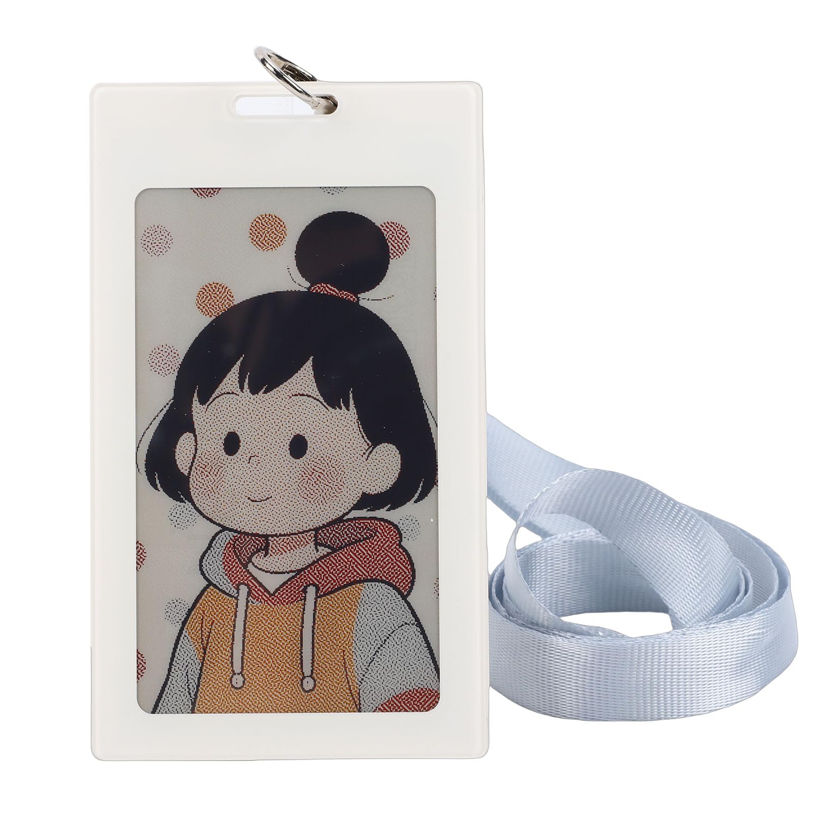 Bewinner Smart E - Ink Badge Holder, 3.7 Inch NFC Passive Electronic Name Badge with E Paper Screen, Water Proof Reusable Digital Name Tag for Employee Student, iOS App Controlled