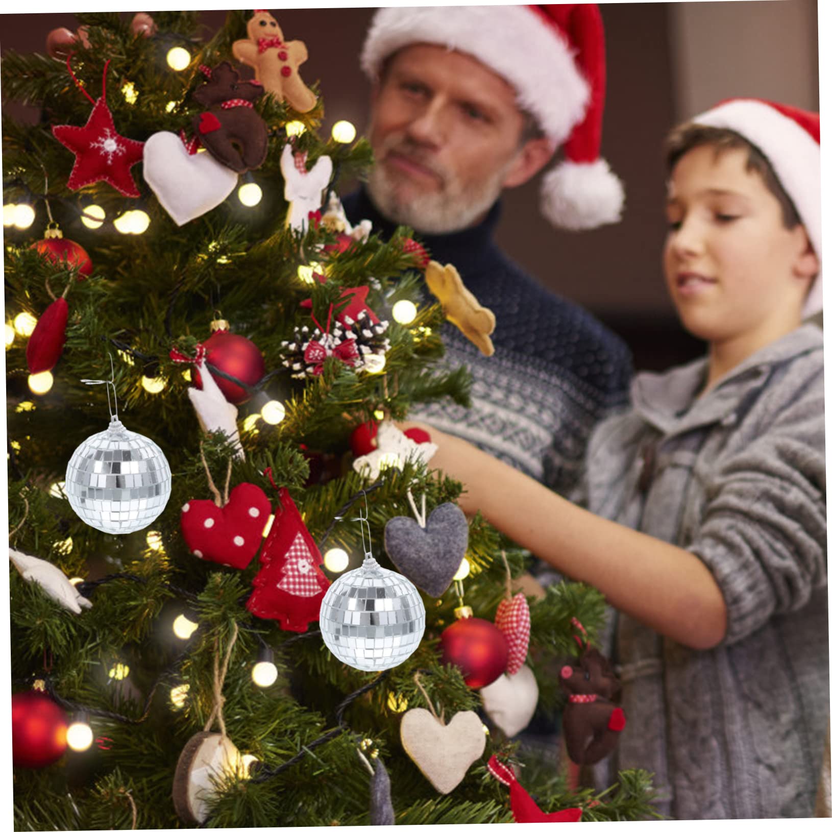 LIFKOME Mosaic Sphere Ornament Set 6 Pieces for Home Party Wedding Mosaic Ball Decor