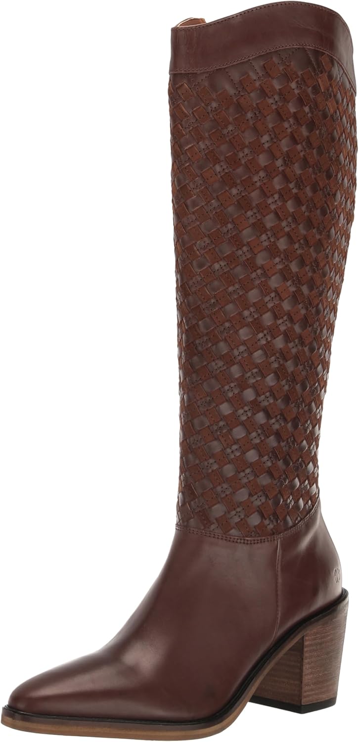 Lucky Brand Women's Abeny Cut-Out Knee-high Boot Fashion 5.5 Chocolate