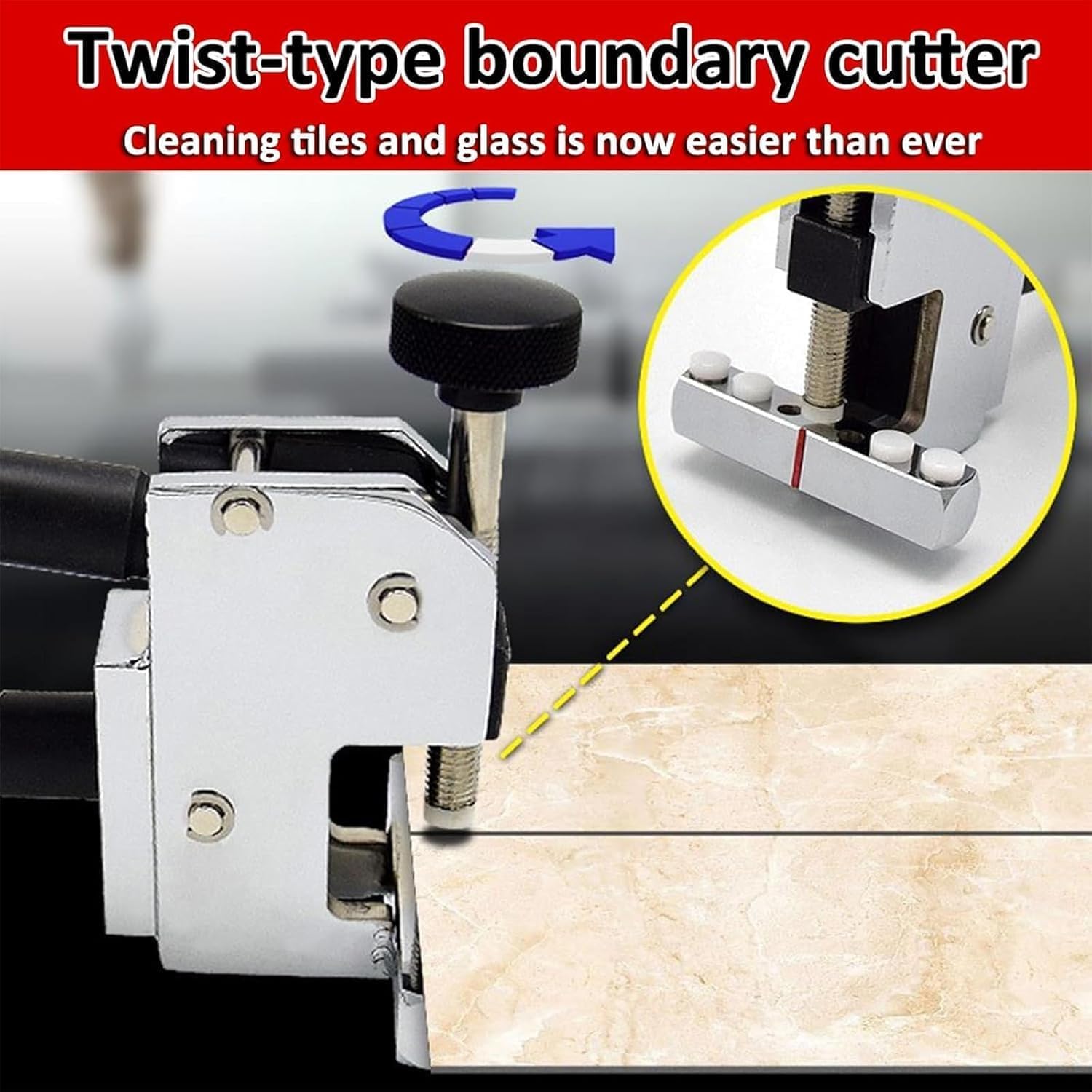Pinza per rompere piastrelle in ceramica, manico ergonomico, design a torsione per materiali duri spessi 5-25 mm, ideale per tagli di precisione e progetti fai da te