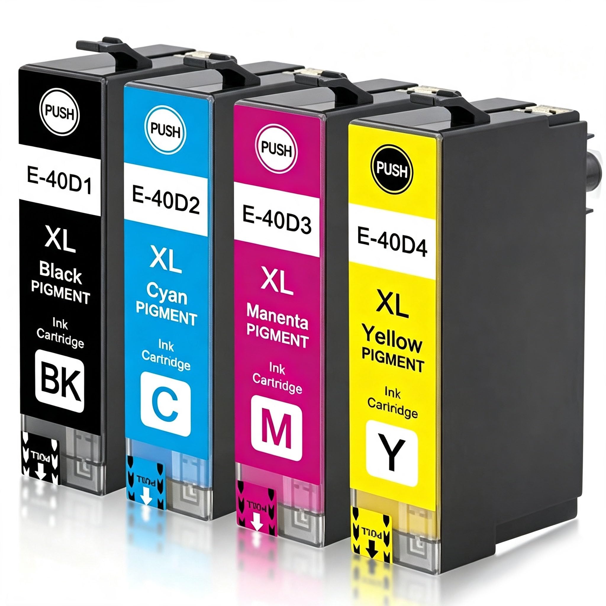 T40D wkłady zamienne do Epson T40D1 T40D2 T40D3 T40D4 tusz do Epson SureColor SC-T2100 SC-T3100 SC-T3100M MFP SC-T3100N SC-T5100 SC-T5100N SC-T5100N (zestaw 4 szt.)