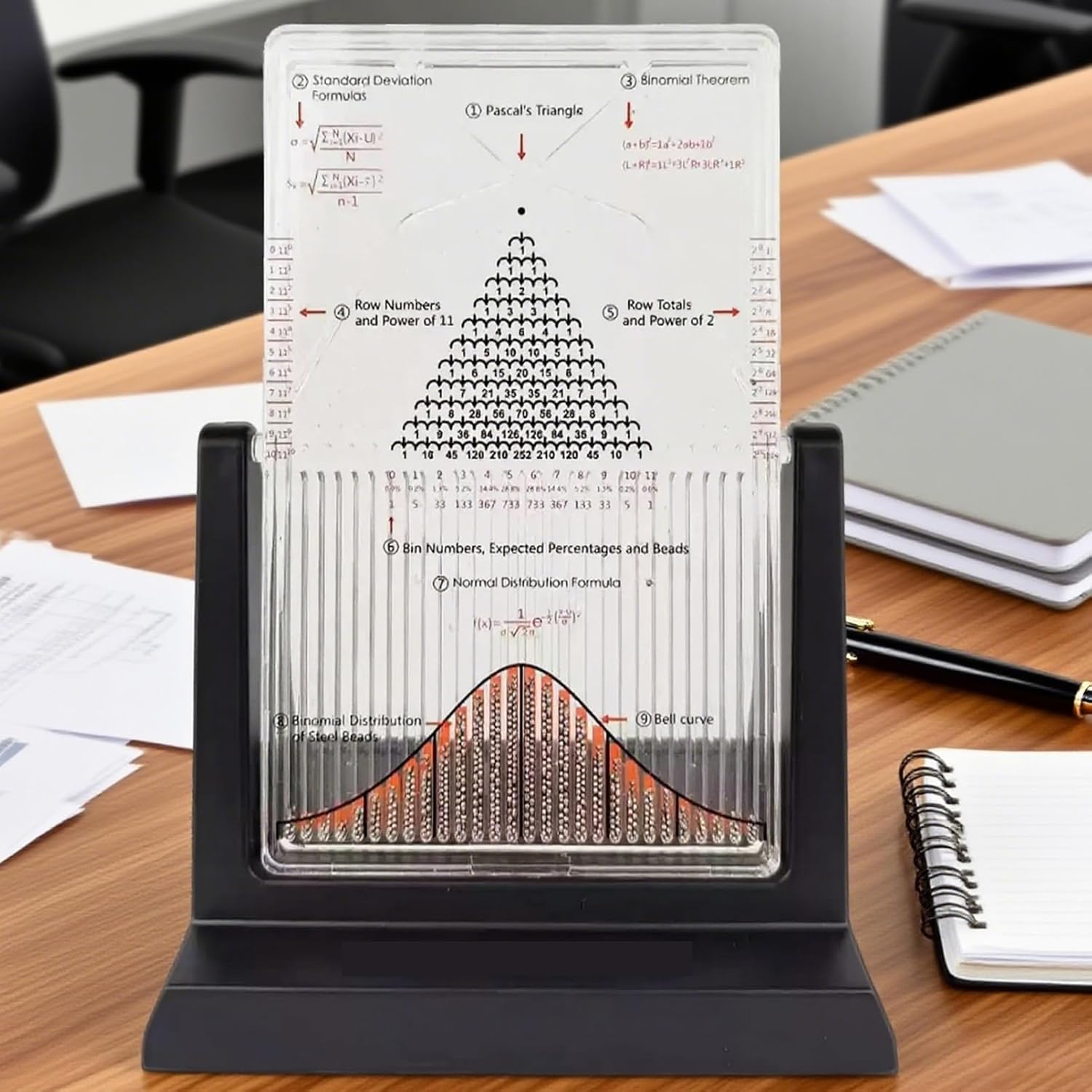 Giocattolo Da Scrivania Galton Board, Dalton Board/galton Board, Efficace Strumento Per Esperimenti Sulle Leggi Statistiche, Per Linsegnamento E La Dimostrazione In Laboratorio Di Fisica