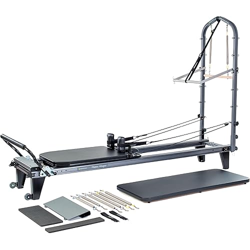 Balanced Body Allegro Stretch Pilates Reformer, Workout Equipment and Pilates Exercise Equipment for Home or Studio