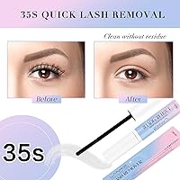 Vista 3 de LANKIZ Removedor de pegamento para pestañas en racimo, removedor de pegamento en racimos, removedor de pegamento de pestañas para unir y sellar