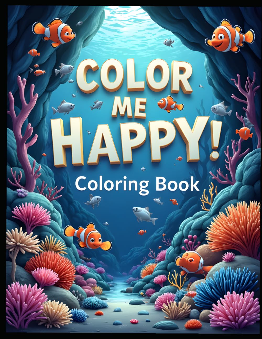 Color Me Happy! Coloring Book: Cute and Fun Designs To Make You Smile