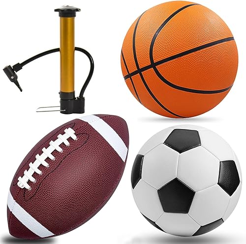 Juego de pelota deportiva de 3 piezas, tamaño oficial 5, talla 4, fútbol talla 6, fútbol con bomba disponible en Yaxa Costa Rica