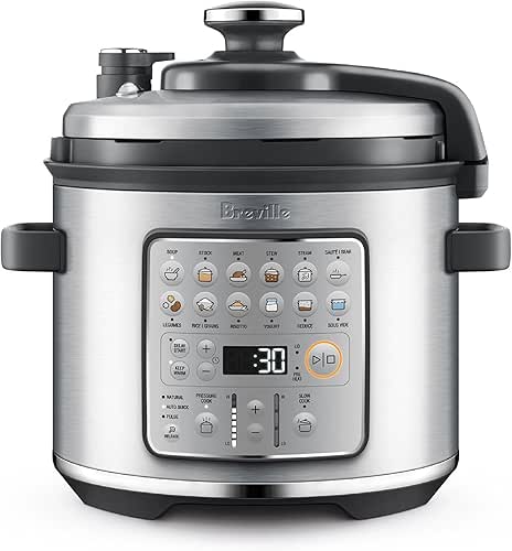 Breville Fast Slow Go Pressure Cooker BPR680BSS, Brushed Stainless Steel