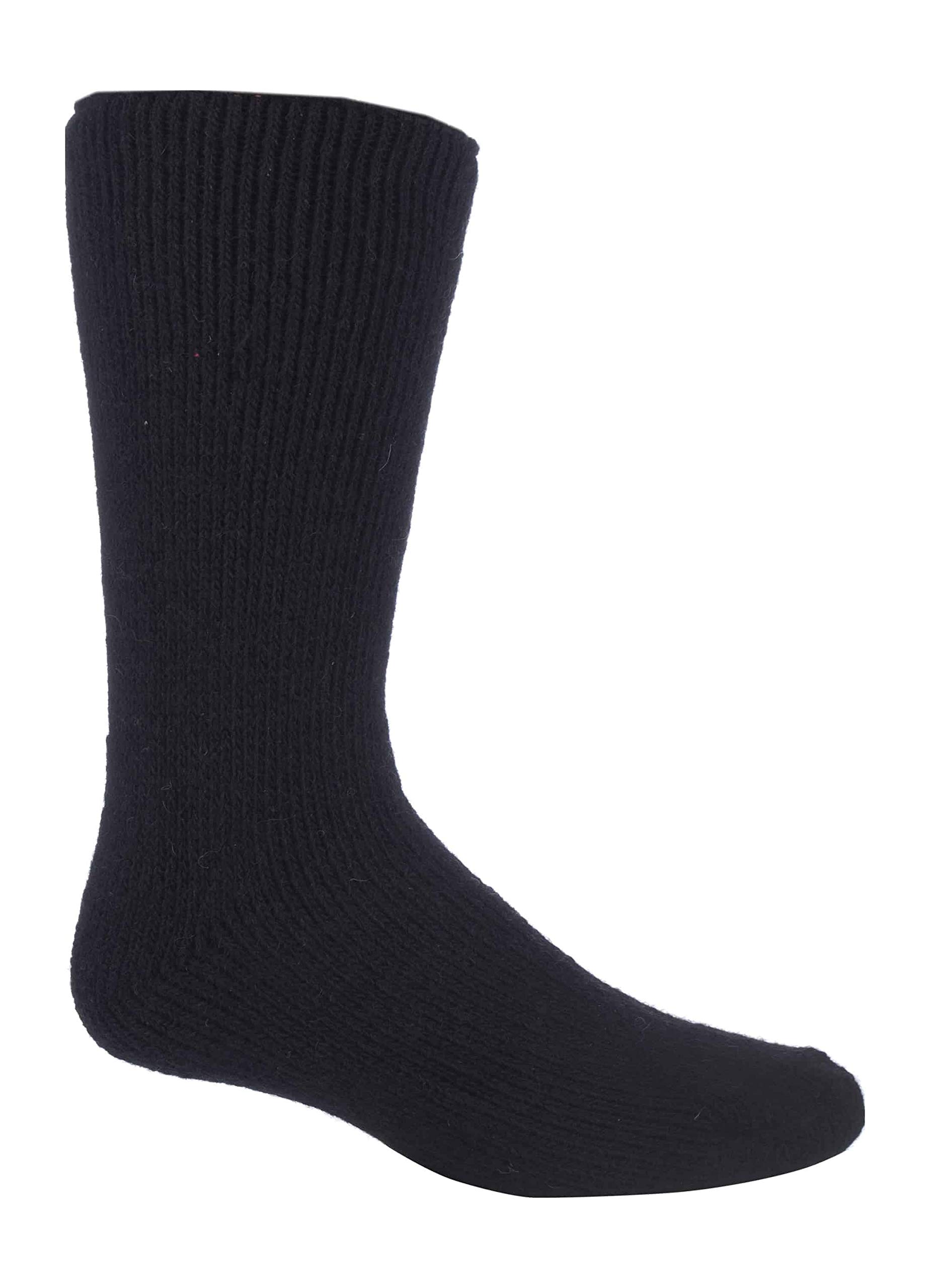 Heat Holders Men's Black (S.wool) - Thick Heavy Winter Warm 2.7 Tog Short Thermal Wool Rich Socks (6-11 Uk, )