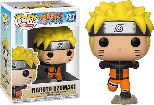 Miniatura 2 de POP Naruto Shippuden - Figura de vinilo de Funko de Naruto Uzumaki (Running) (incluye funda protectora de caja compatible), multicolor, 3.75 pulgadas