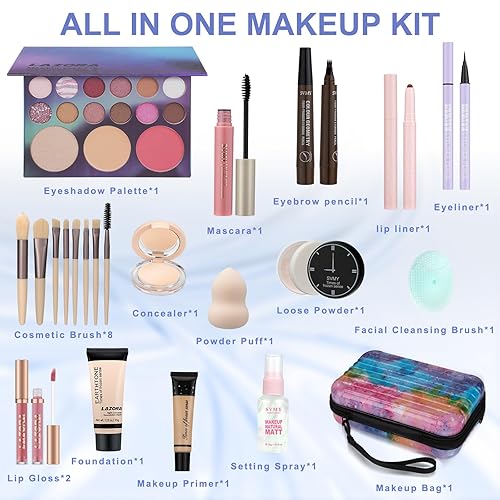 Miniatura 2 de Kit de maquillaje para adolescentes, niñas, kits de maquillaje para adolescentes, juego de regalo de maquillaje para adolescentes y niñas, juegos de