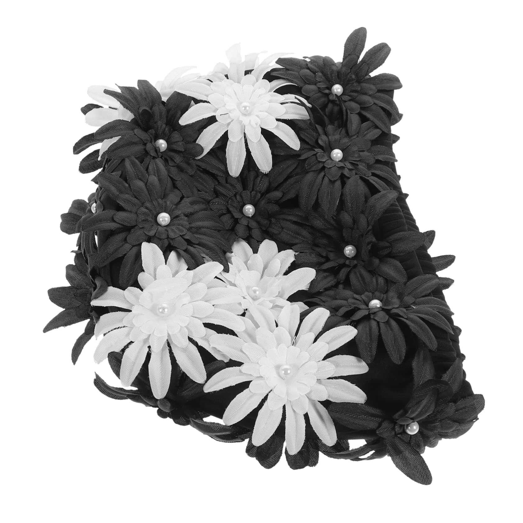 Mipcase Gorro de baño Adulto Gorro de baño Floral Tela de Gorro de baño Malla Gorro de Natacion Mujer Gorro Natacion Gorras de natación elásticas Sombreros para Nadar Brocado
