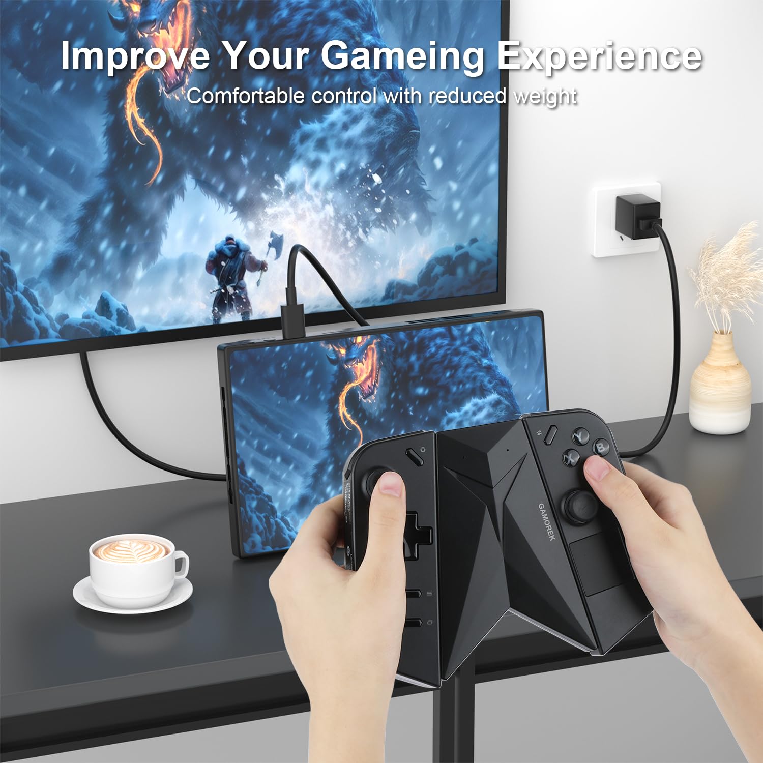 Gamorek Conector de controladores compatible con accesorios Lenovo Legion Go