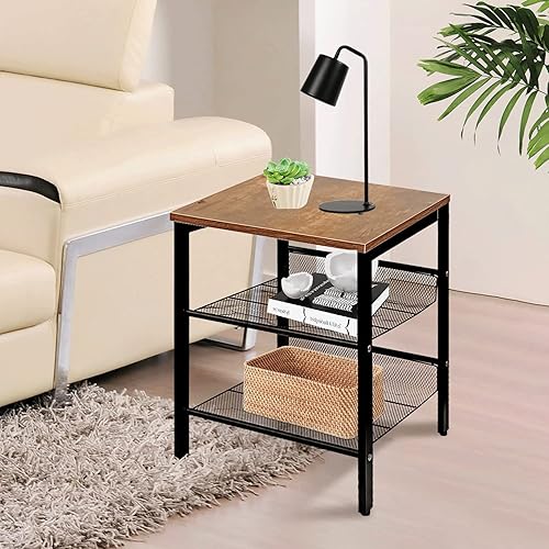 Miniatura 11 de Jerry & Maggie Magic Cube - Mesita de noche moderna para dormitorio, armario de noche individual, 1 paquete de mesita de noche de madera de mediados