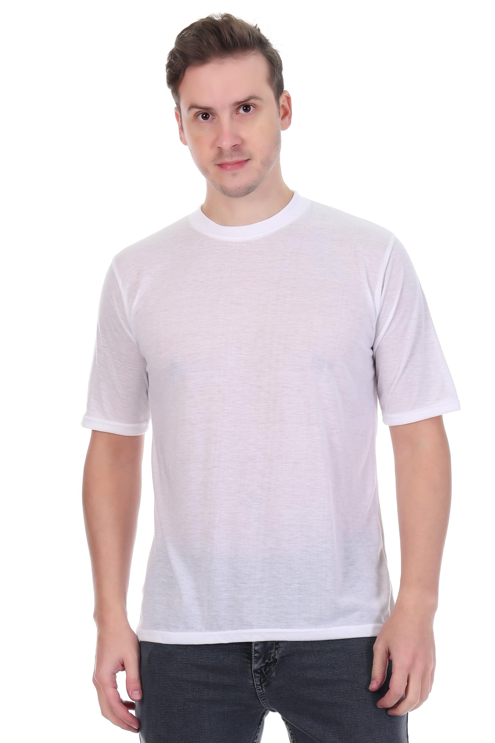 friendly looks Men’s Oversized Plain T-Shirt | Drop Shoulder Baggy Fit | Half Sleeve Crew Neck Casual Wear | Soft & Breathable Fabric | Trendy Loose Fit T Shirt-picture-20