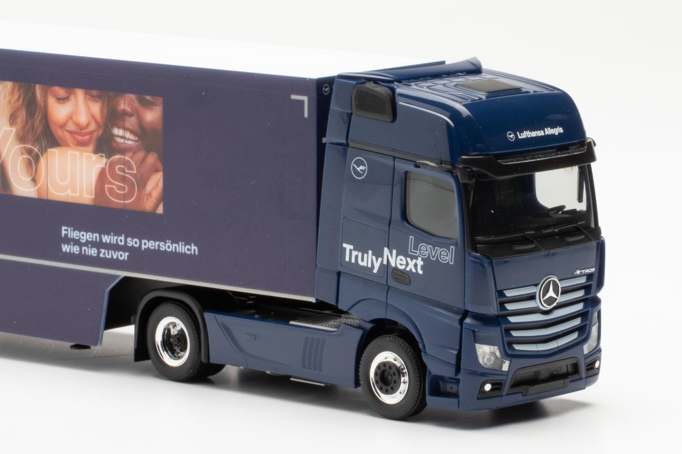 Herpa Maquette Camion Mercedes-Benz Actros Classicspace Wechselkoffer- Hängerzug "UPS", échelle 1/87, Model Allemand, Pièce De Collection, Figurine Plastique