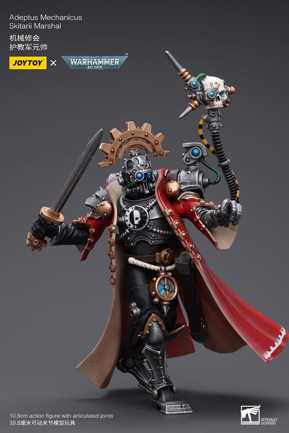 Warhammer 40K: Adeptus Mechanicus Skitarii Marshal 1:18 Scale Action Figure