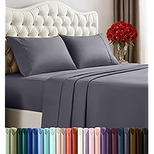 Utopia Bedding Queen Size Sheet Set &ndash; 4 Piece Bed Sheets, Soft and Breathable Microfiber, Includes 1 Fitted Sheet, 1 Flat Sheet and 2 Pillowcases &ndash; Oeko Tex (Grey)